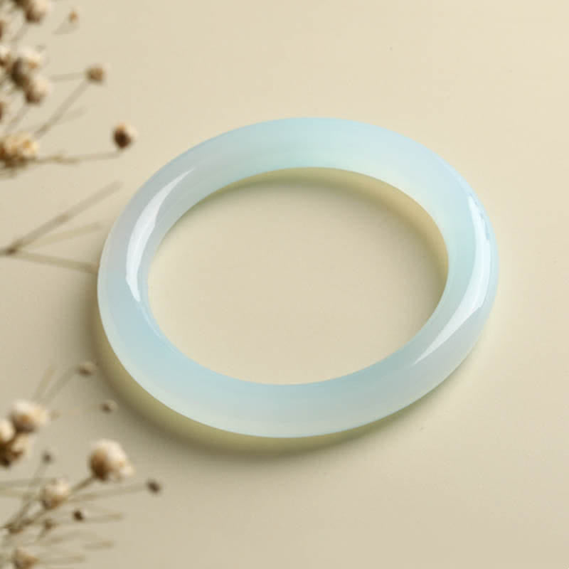 KarmaRipple's Authentic Aquamarine Blessing Serenity Bangle Bracelet p6