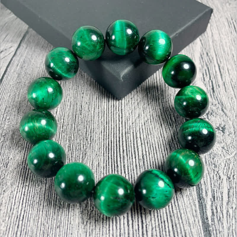KarmaRipple's Authentic Green Tiger Eye Strength Bracelet p3