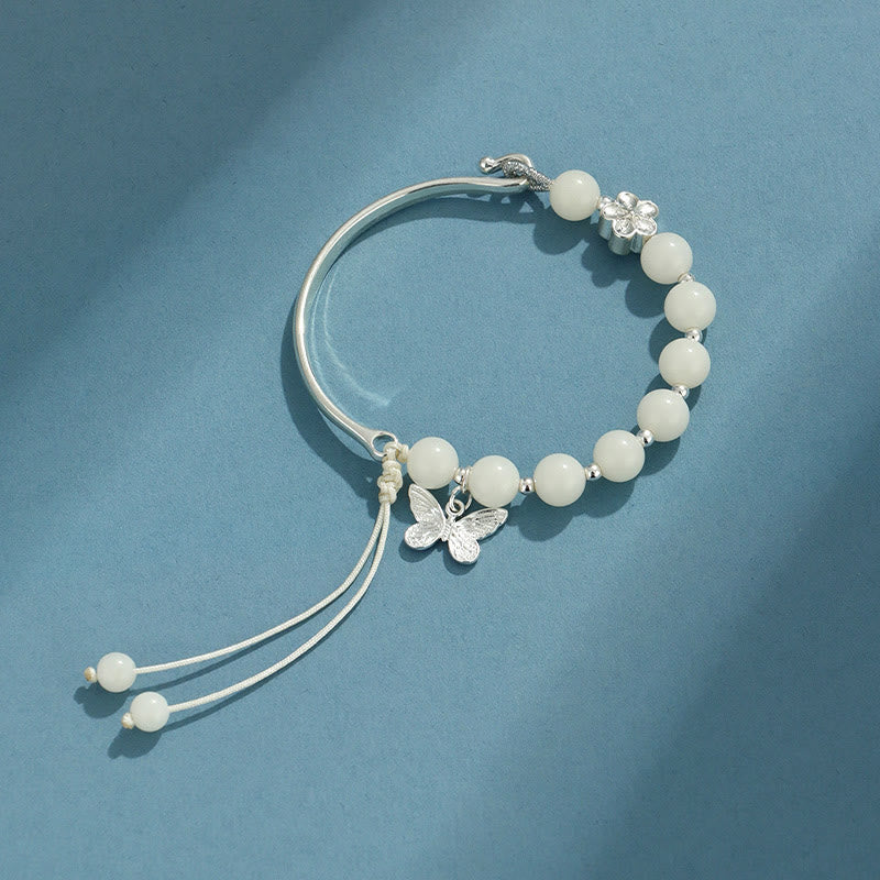 KarmaRipple's Bodhi Seed Butterfly Lotus Fortune Wealth Bracelet Bangle p5