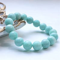 Bracelet de confiance et d'équilibre en perles d'amazonite authentiques de KarmaRipple