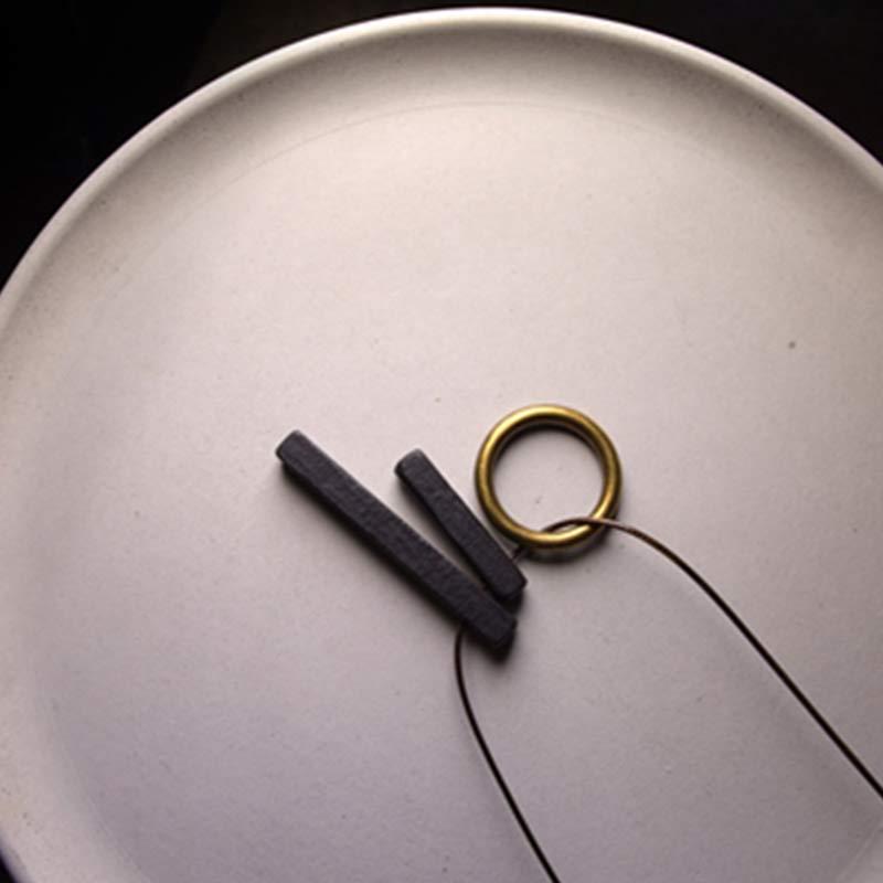 KarmaRipple's Zen Circle Ebony Wood Enlightenment Pendant Necklace p10