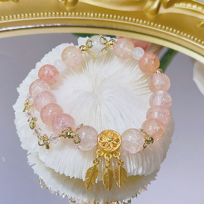 KarmaRipple's Glass Bead Dream Catcher Protection Talisman Bracelet p2