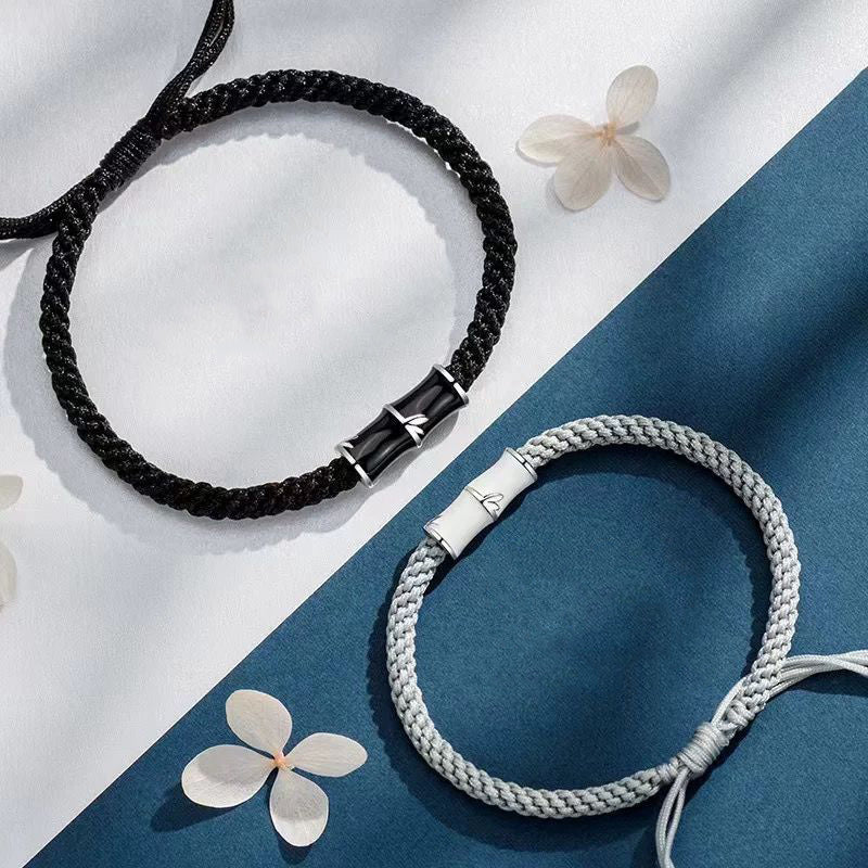 KarmaRipple's Bamboo Pattern Balancing Pair Rope Bracelet p4