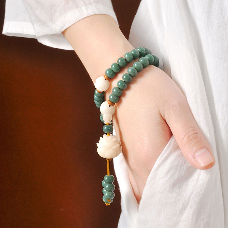 KarmaRipple's Lotus Cyan Bodhi Seed Success Bracelet p3
