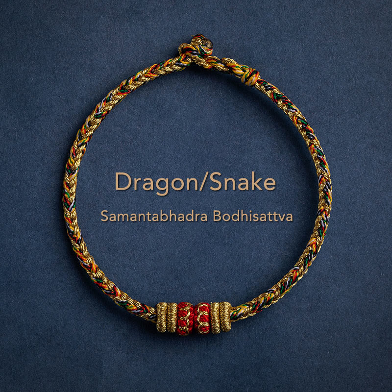 KarmaRipple's Tibet Handmade Chinese Zodiac Natal Buddha Fortune Strength Woven String Bracelet p4