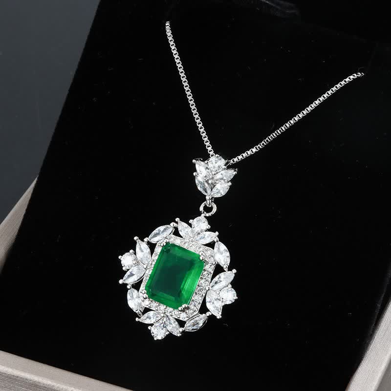 KarmaRipple's Emerald Gemstone Red Corundum Confidence Courage Ring Earrings Pendant Necklace p2