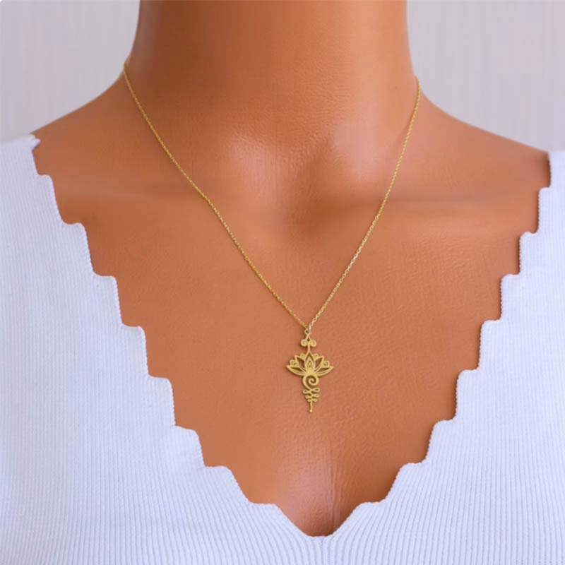 KarmaRipple's Lotus Fortune Wealth Pendant Necklace p6