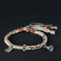 Bracelet de protection multi-rangs en argent sterling 925 fait main de KarmaRipple