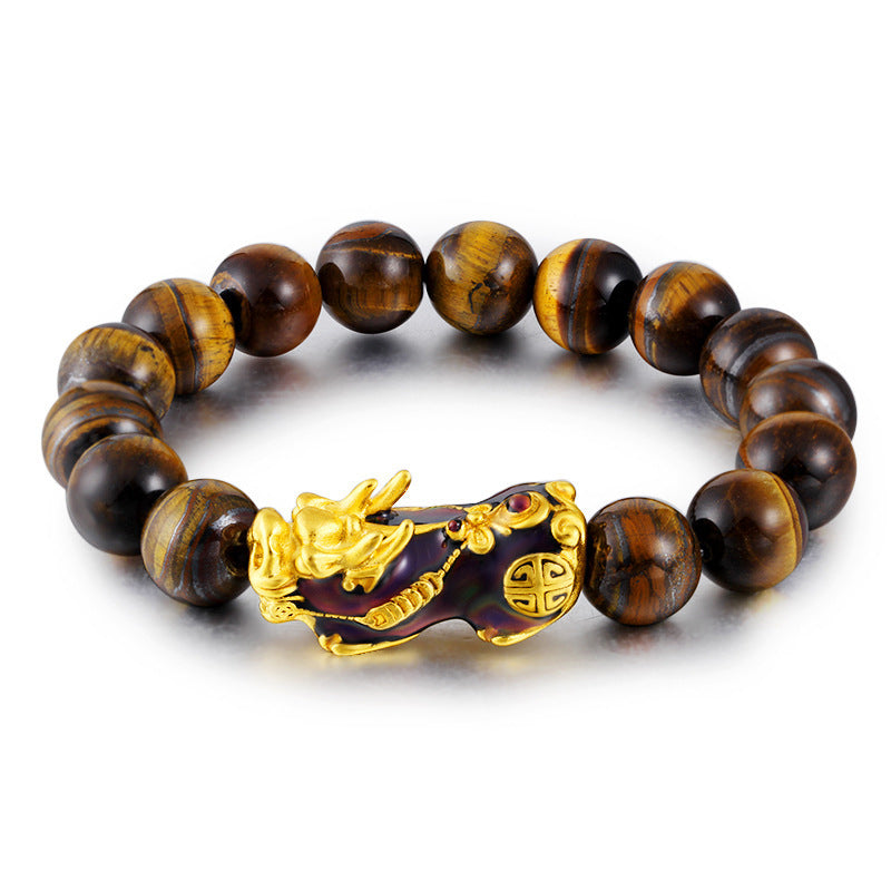 KarmaRipple's Tibetan Handcrafted Tiger Eye Feng Shui Bracelet p1