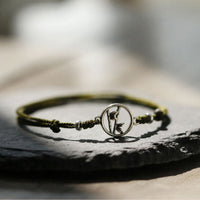 Bracelet porte-bonheur en argent sterling 925 et bambou de KarmaRipple