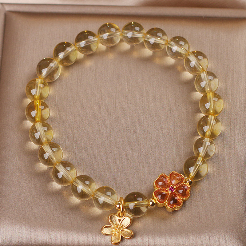 KarmaRipple's Authentic Citrine Flower Talisman Prosperity Protection Bracelet p6