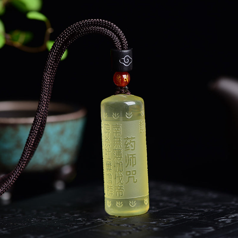 KarmaRipple's Heart Sutra Citrine Happiness Strength Pendant Necklace p15