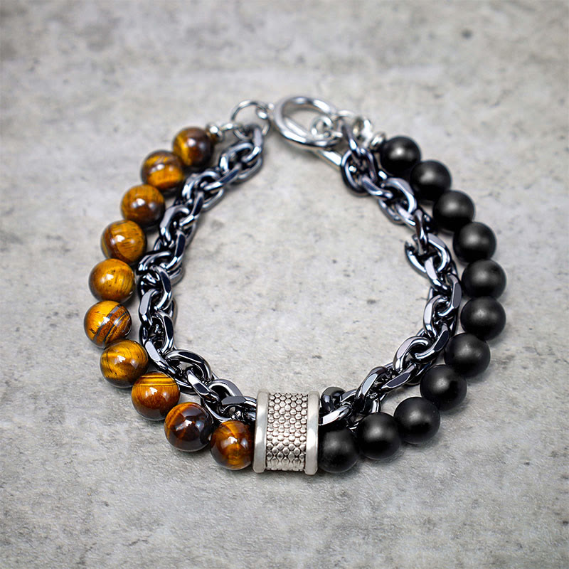 KarmaRipple's Authentic Tiger Eye Lazurite Protection Bracelet p5