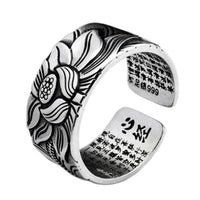 Bague d'illumination en bronze ivoire et lotus tibétain de KarmaRipple
