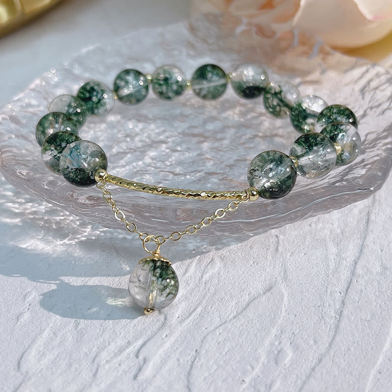 KarmaRipple's Green Phantom Gemstone Confidence Talisman Bracelet p4
