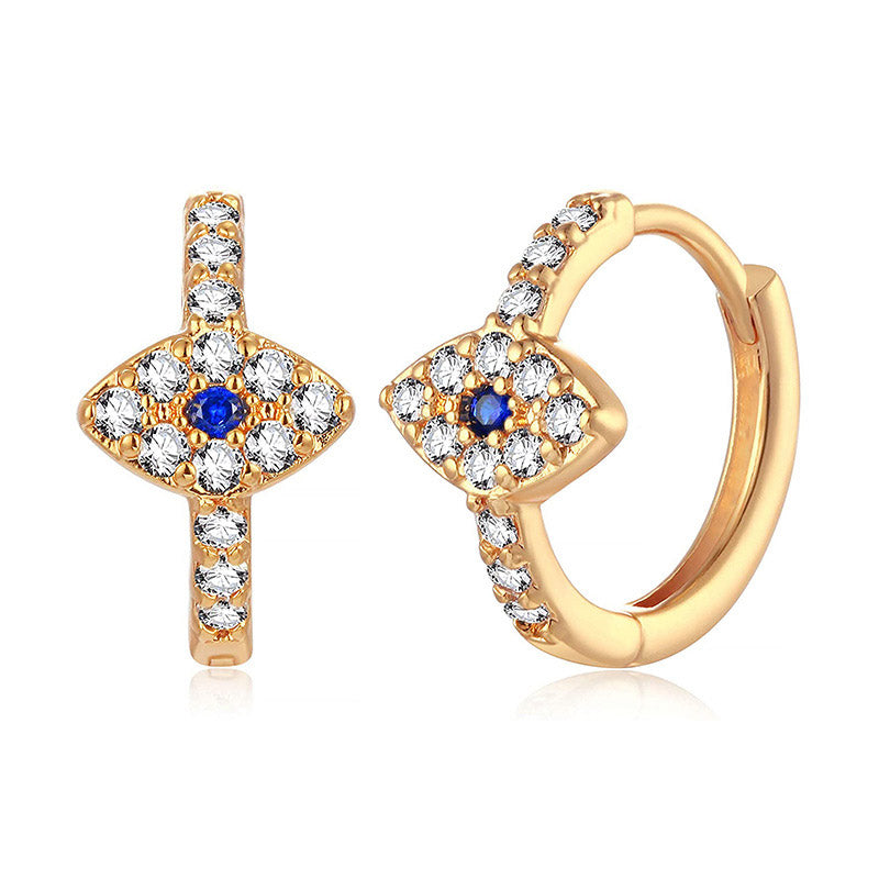 KarmaRipple's 925 Sterling Silver Evil Eye Symbol Blessing Stud Earrings p12