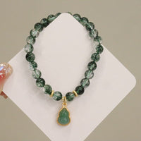 Bracelet Talisman Bouddha Gourd Confidence Fantôme Vert Authentique de KarmaRipple