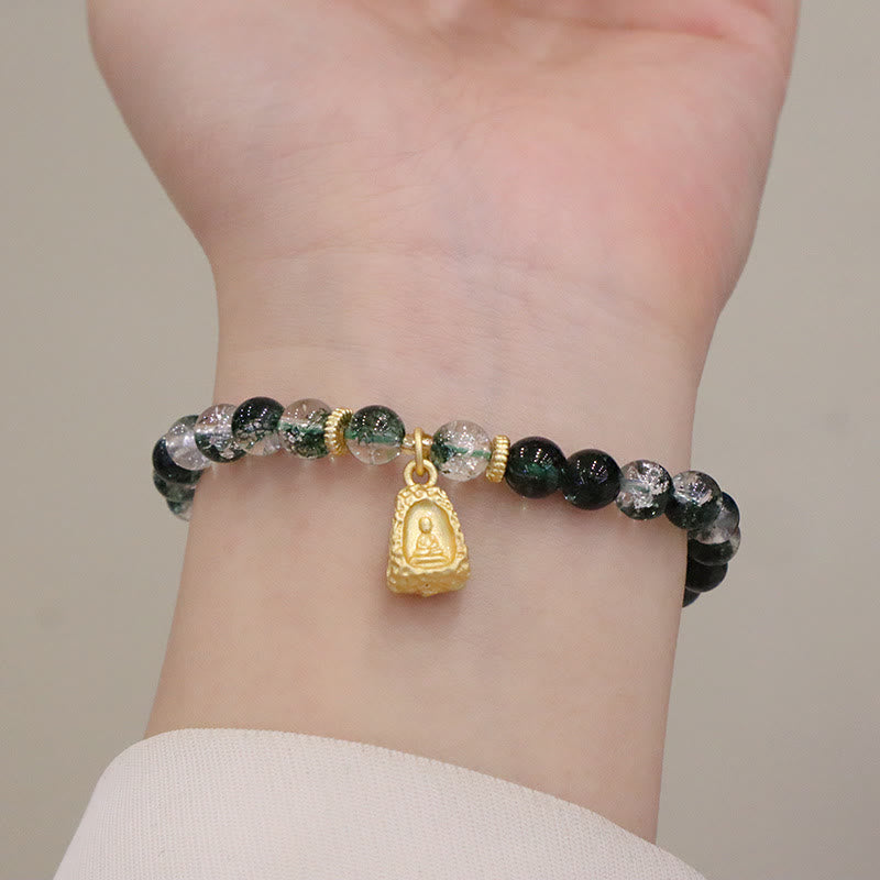 KarmaRipple's Authentic Green Phantom Confidence Gourd Buddha Talisman Bracelet p2