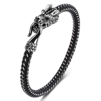 Bracelet de protection en acier titane et dragon de KarmaRipple