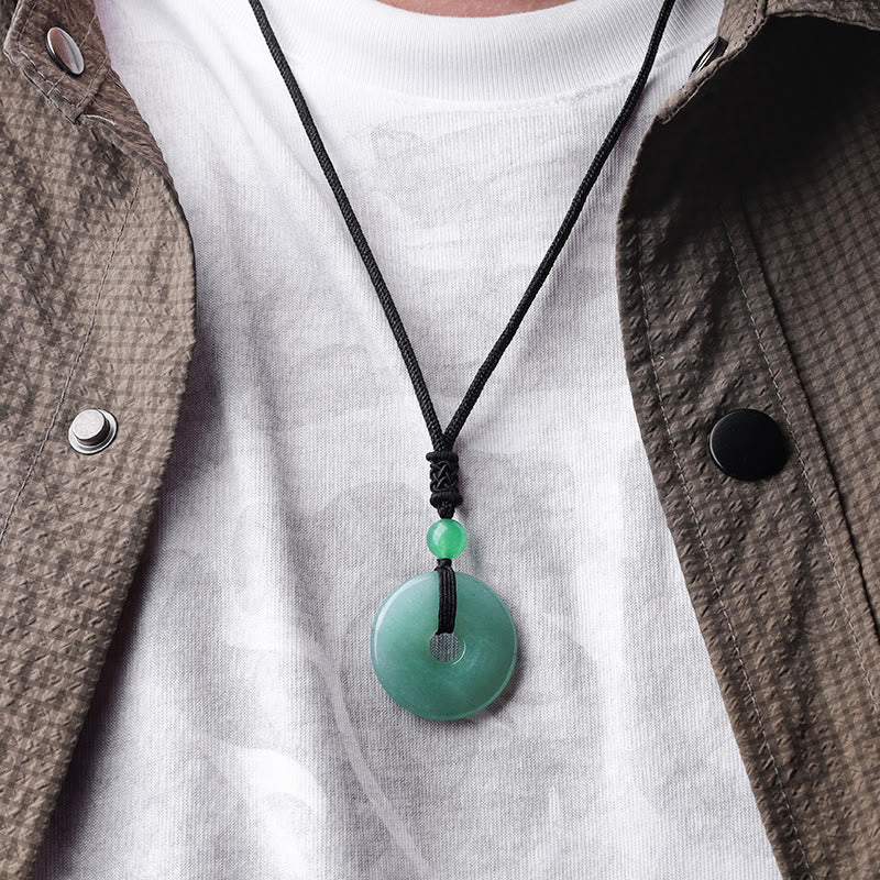 KarmaRipple's Fortunate Coin Necklace Balancing Gemstone Gemstone Pendant p12