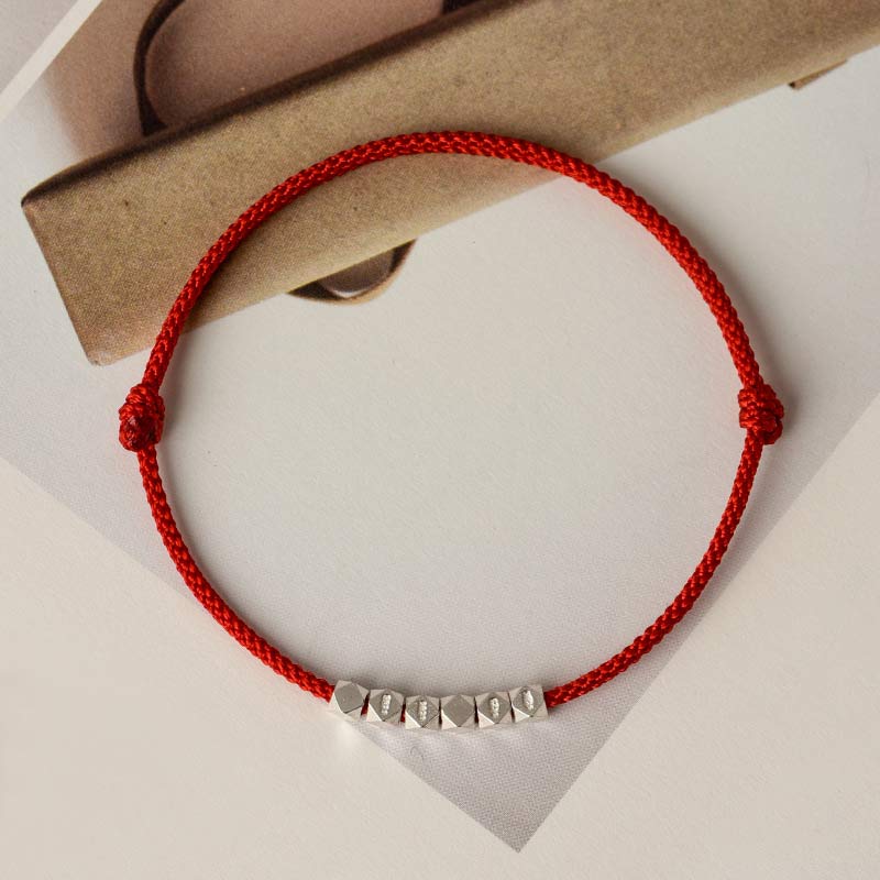 KarmaRipple's 925 Sterling Silver Red String Braid Bracelet Anklet p6