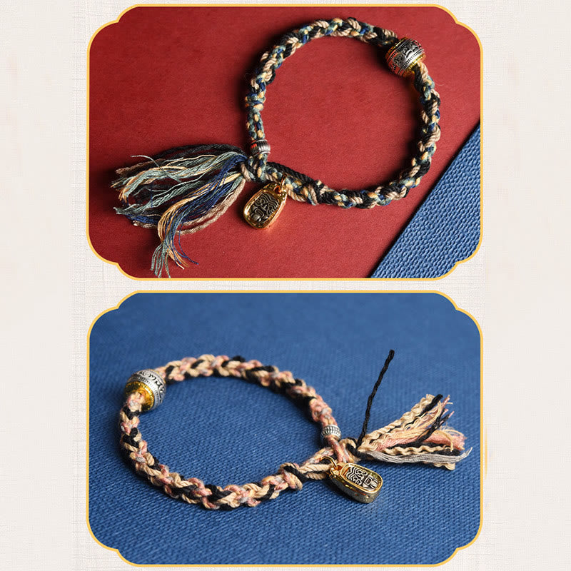 KarmaRipple's Zakiram Goddess of Wealth Om Mani Padme Hum Peace Handmade Bracelet p9