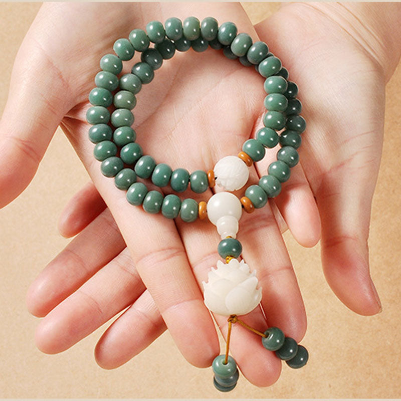 KarmaRipple's Lotus Cyan Bodhi Seed Success Bracelet p2