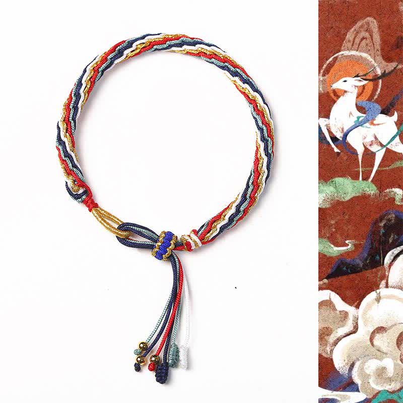 KarmaRipple's Reincarnation Weave Fortune String Protection Braid Bracelet p5