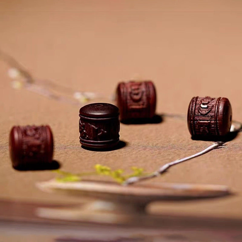 KarmaRipple's Authentic Gold Sheen Obsidian Rainbow Obsidian Om Mani Padme Hum Fu Character Balancing Bracelet p40