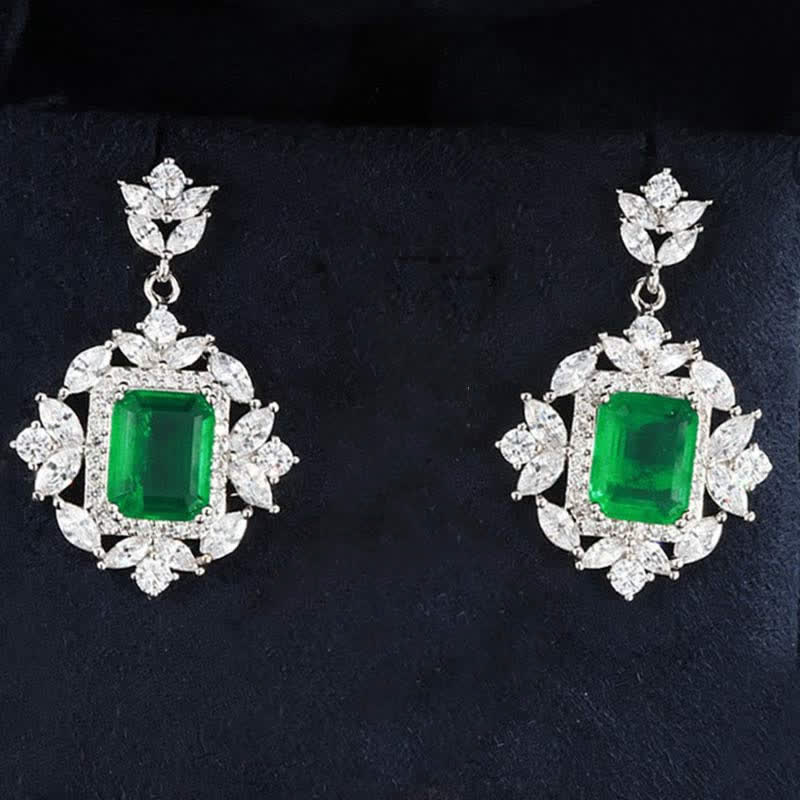 KarmaRipple's Emerald Gemstone Red Corundum Confidence Courage Ring Earrings Pendant Necklace p3