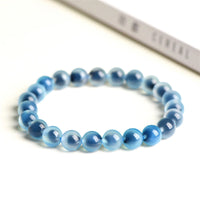 Bracelet de perles d'équilibre et de force en agate bonbon colorée authentique de KarmaRipple