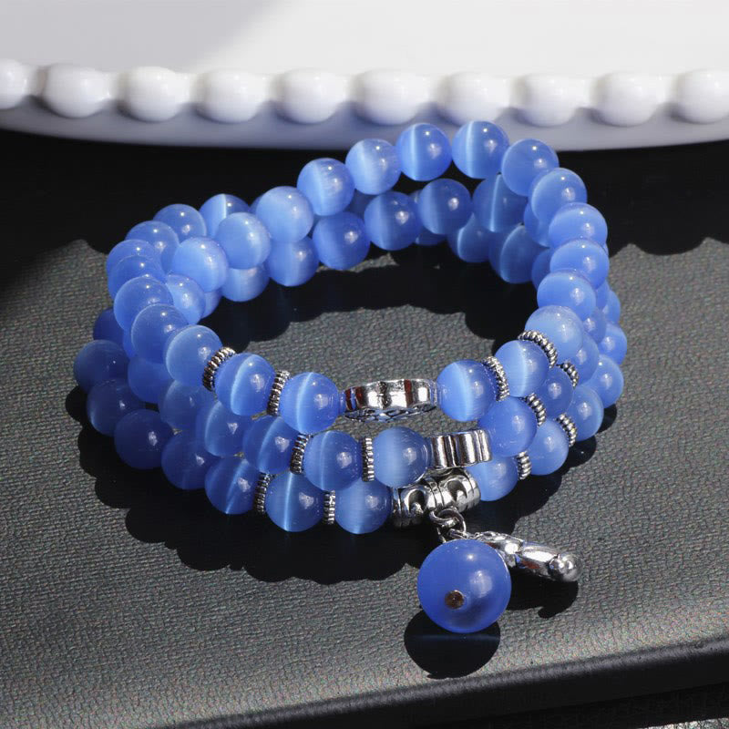 KarmaRipple's Cat Eye PiXiu Support Triple Wrap Bracelet p4