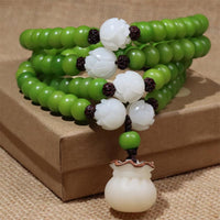 Bracelet de sagesse authentique en perles Bodhi Seed 108 de KarmaRipple