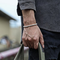 Bracelet chaîne porte-bonheur à motif circulaire simple de KarmaRipple