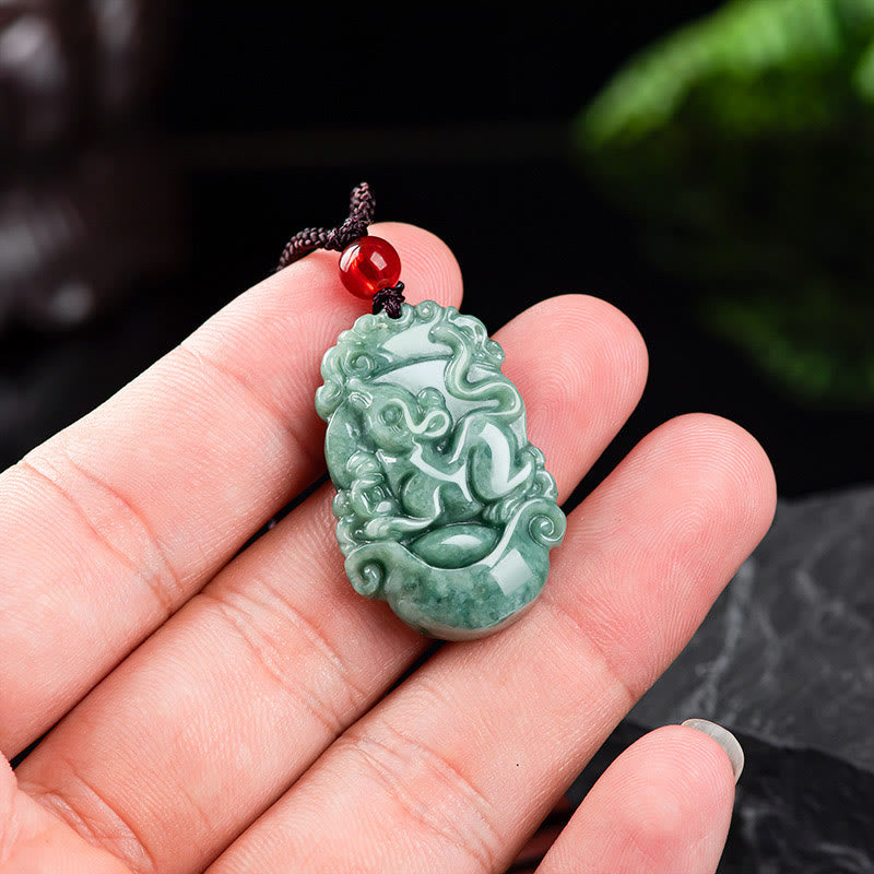 KarmaRipple's Authentic Jade 12 Chinese Zodiac Prosperity Pendant Necklace p18