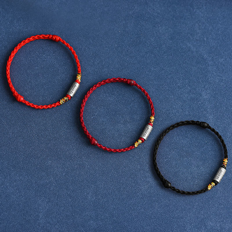 KarmaRipple's Handcrafted 925 Sterling Silver Everything Goes Well Design Protection Strength Bracelet Anklet p8