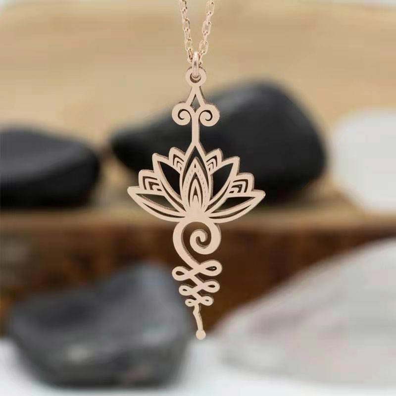 KarmaRipple's Lotus Fortune Wealth Pendant Necklace p5