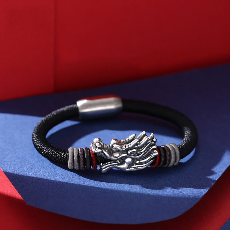 KarmaRipple's 999 Sterling Silver Dragon Fortune Handcrafted Woven Child Adult Bracelet p26