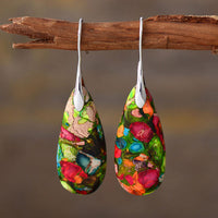 Boucles d'oreilles en pierre précieuse Emperor Stone Happiness de KarmaRipple
