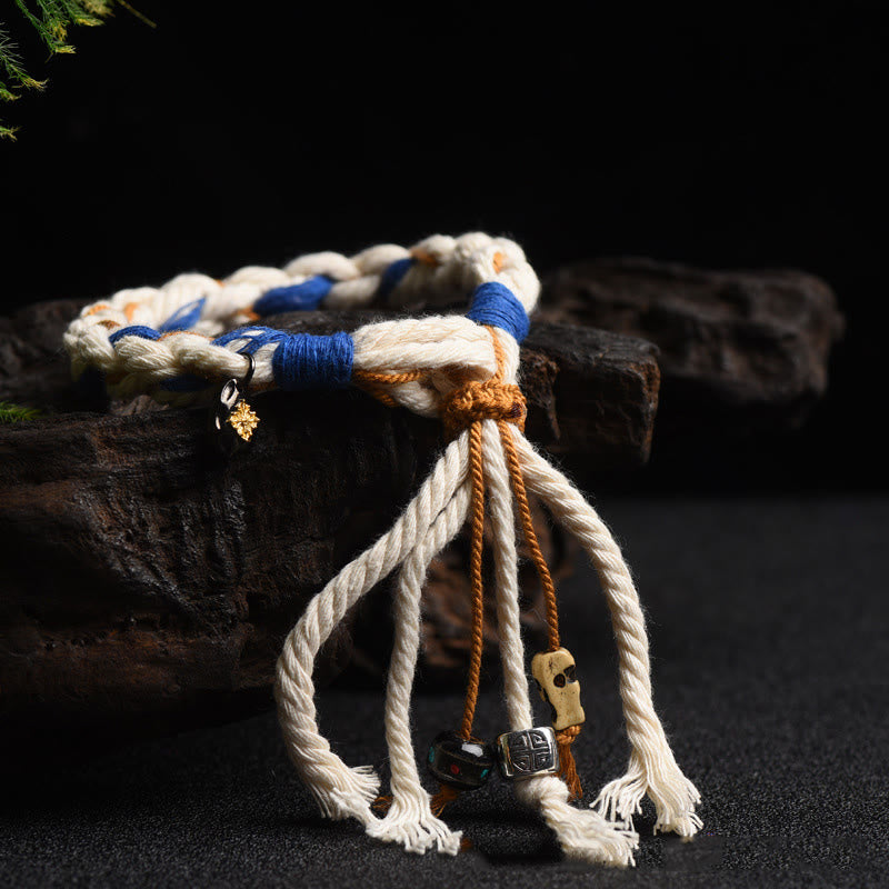 KarmaRipple's Tibet Zakiram Goddess of Wealth Thangka Handmade Fortune Bracelet p11