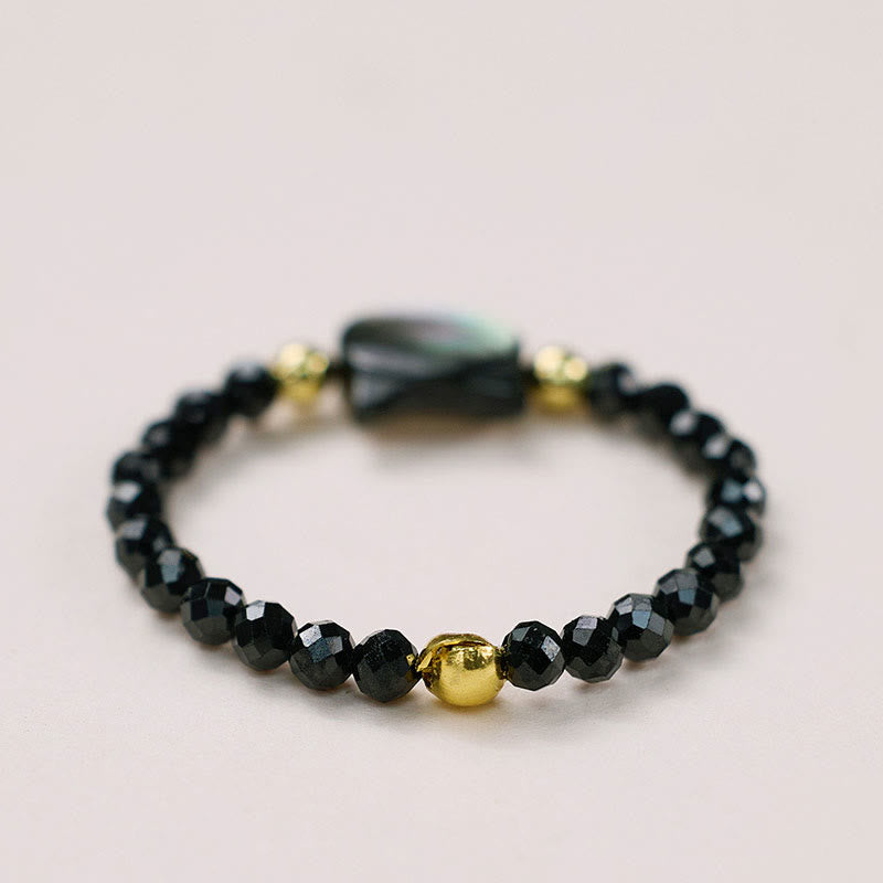 KarmaRipple's Authentic Tridacna Stone Lovely Cat 14K Gold Blessing Ring p5