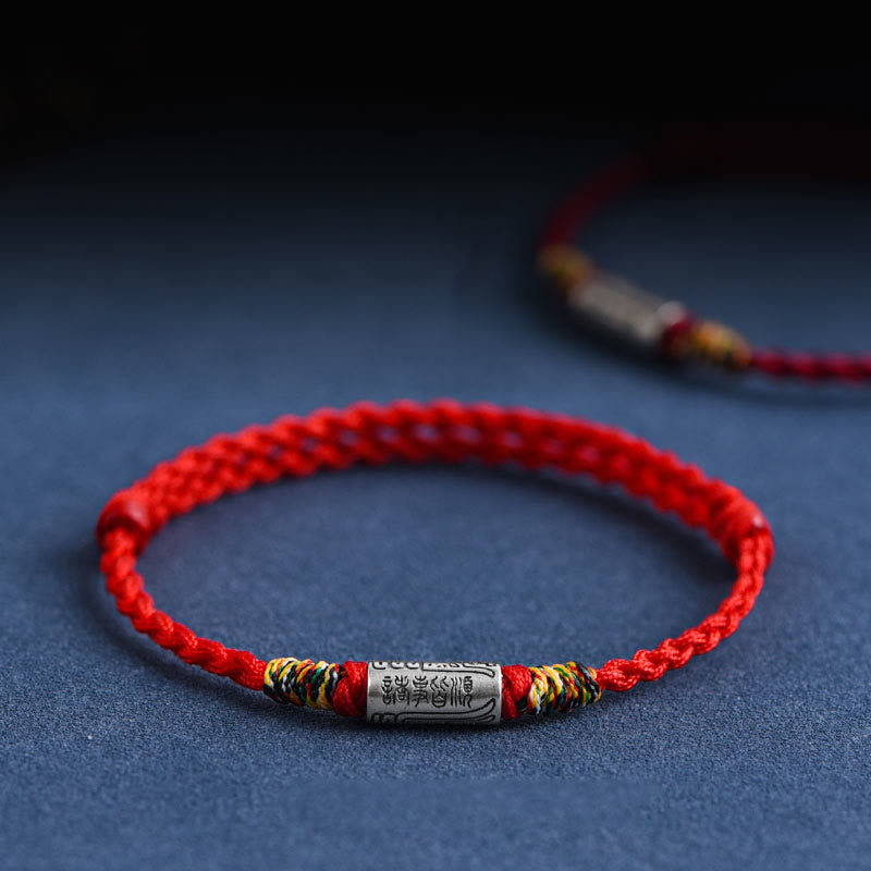 KarmaRipple's Handcrafted 925 Sterling Silver Everything Goes Well Design Protection Strength Bracelet Anklet ( p37