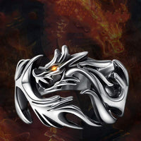 Bague réglable de force de protection à motif de dragon de KarmaRipple