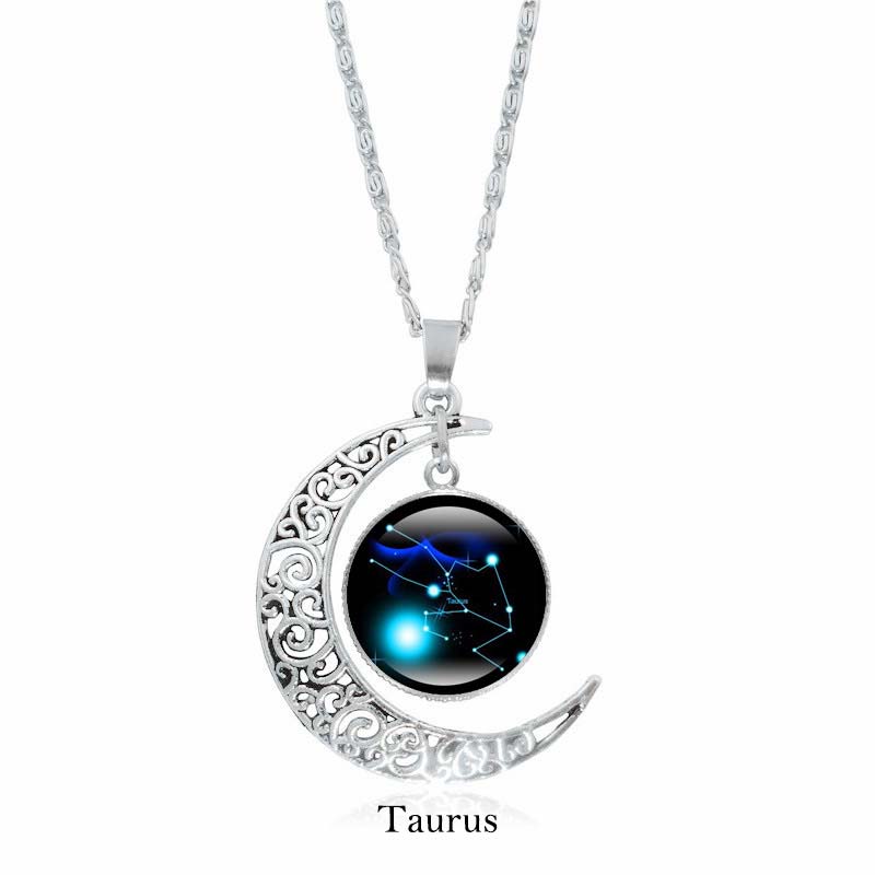 KarmaRipple's 12 Constellations of the Zodiac Moon Protection Pendant Chain Necklace p9