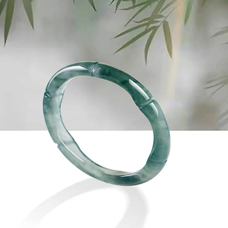 KarmaRipple's Authentic Jade Bamboo Prosperity Abundance Ring p2