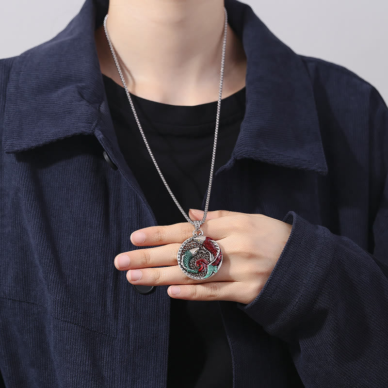 KarmaRipple's Tibetan Bronze Koi Fish Balancing Pendant p6