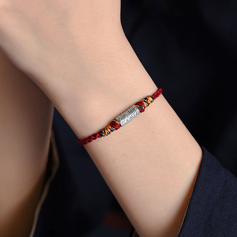 KarmaRipple's Handcrafted 925 Sterling Silver Everything Goes Well Design Protection Strength Bracelet Anklet p20