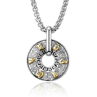 Collier pendentif créatif tibétain Om Mani Padme Hum Peace Buckle de KarmaRipple