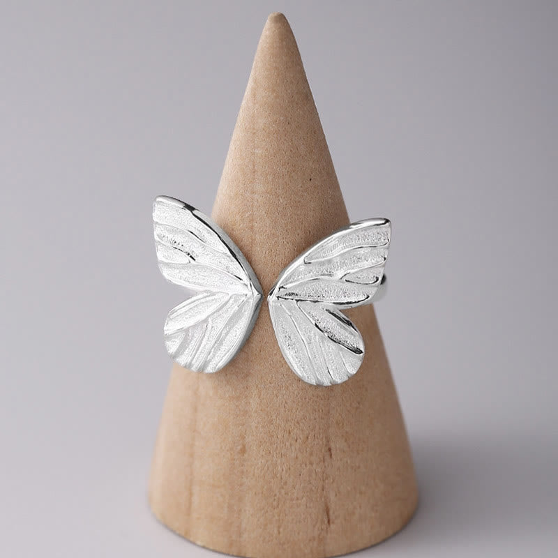 KarmaRipple's 925 Sterling Silver Butterfly Love Freedom Ring p7