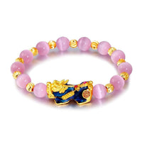 Bracelet porte-bonheur œil de chat Pixiu de KarmaRipple